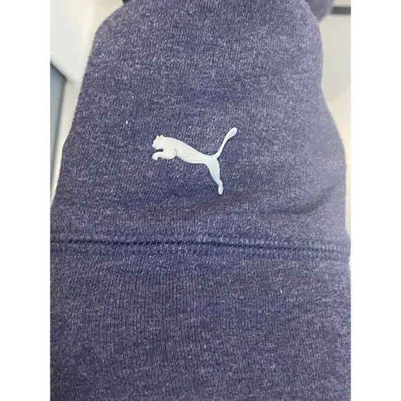 Puma Women's Sweater XL Active Cover Up Purple Turtleneck Pullover Thumb Holes - Picture 3 of 6